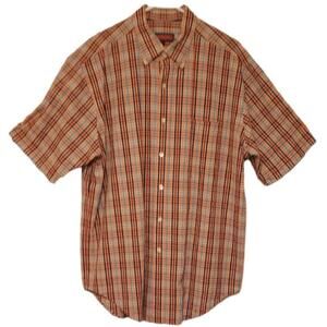 Austin Reed Madrid Plaid Shirt L Multicolor Vtg Cotton Button-Down, Relaxed Fit